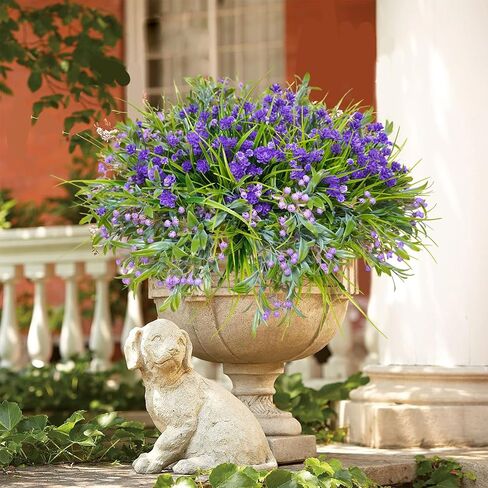 64Pcs Fall Flowers Outdoor Faux Fall Flowers Plants UV Resistant Autumn Artificial Plastic Flowers Greenery Fall Decoration for Outside Home Porch Patio Thanksgiving Decoration in Saudi Arabia