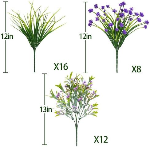 64Pcs Fall Flowers Outdoor Faux Fall Flowers Plants UV Resistant Autumn Artificial Plastic Flowers Greenery Fall Decoration for Outside Home Porch Patio Thanksgiving Decoration in Saudi Arabia