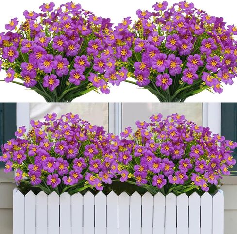 64Pcs Fall Flowers Outdoor Faux Fall Flowers Plants UV Resistant Autumn Artificial Plastic Flowers Greenery Fall Decoration for Outside Home Porch Patio Thanksgiving Decoration in Saudi Arabia