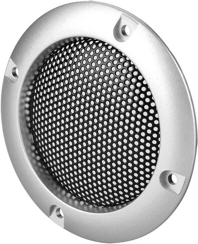 2 Inch Speaker Decorative Steel Mesh Circle Car Speaker Protective Mesh Cover Replacement(Silver) in Saudi Arabia
