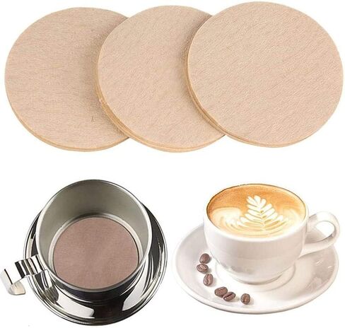 No.6 Coffee Filter Moka Pot Filter Paper, 100 Pcs in Saudi Arabia
