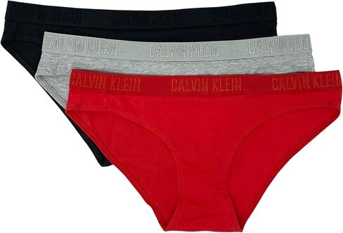 Calvin Klein Women's Monochrome Cotton Bikini Panty 3 Pack in Kuwait