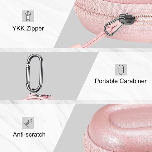 حقيبة حمل Fintie لسماعات Google Pixel Buds Pro 2 / Pixel Buds Pro/Pixel Buds A-Series/Pixel Buds 2 - حقيبة سفر محمولة واقية صلبة مضادة للصدمات من مادة EVA مع حلقة تسلق، أسود in Saudi Arabia