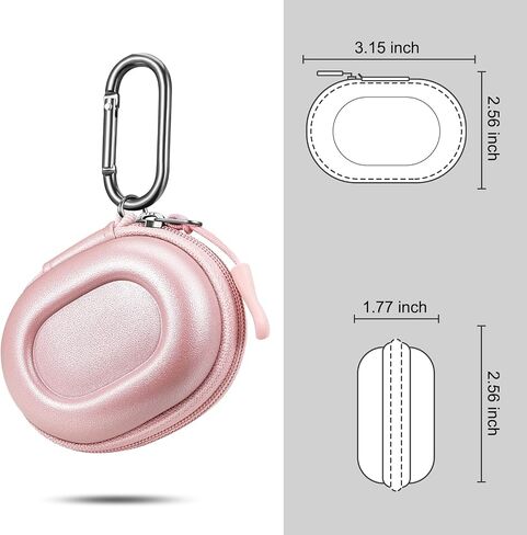 حقيبة حمل Fintie لسماعات Google Pixel Buds Pro 2 / Pixel Buds Pro/Pixel Buds A-Series/Pixel Buds 2 - حقيبة سفر محمولة واقية صلبة مضادة للصدمات من مادة EVA مع حلقة تسلق، أسود in Saudi Arabia