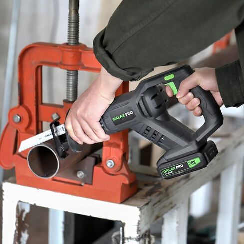 GALAX PRO 20V Reciprocating Saw, 4.0Ah Cordless Reciprocating Saw with battery, 2pcs wood Saw Blades & 1pcs Metal Saw Blade in Saudi Arabia