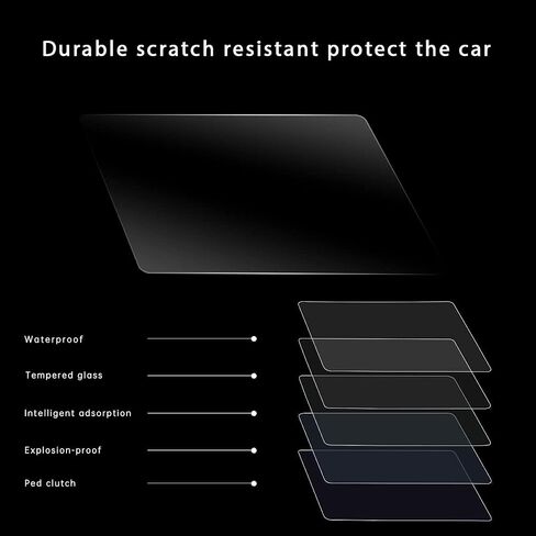 INTGET 10.1 Inch Navigation Screen Protector for Jeep Grand Cherokee L Accessories 2022 2021 for Dodge Durango Accessories Premium Tempered Glass Center Control Touch Screen Protective Film in Saudi Arabia