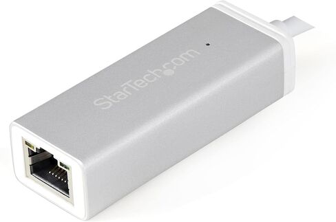 StarTech.com USB-C to Gigabit Ethernet Adapter - Aluminum - Thunderbolt 3 Port Compatible - USB Type C Network Adapter (US1GC30A) in Saudi Arabia
