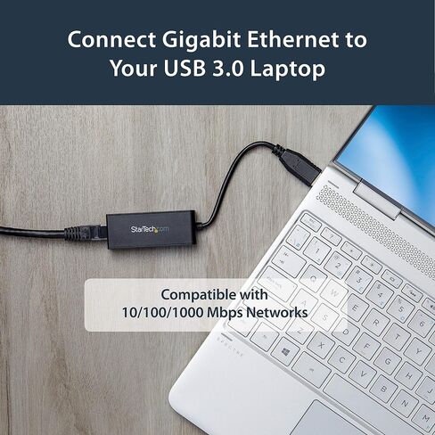محول StarTech.com USB-C إلى Gigabit Ethernet - ألومنيوم - متوافق مع Thunderbolt 3 Port - محول شبكة USB من النوع C (US1GC30A) in Saudi Arabia