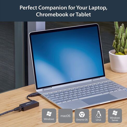 محول StarTech.com USB-C إلى Gigabit Ethernet - ألومنيوم - متوافق مع Thunderbolt 3 Port - محول شبكة USB من النوع C (US1GC30A) in Saudi Arabia
