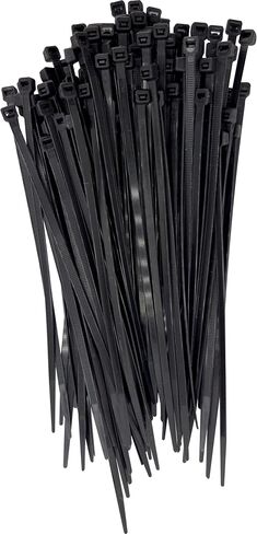 1007 100pk 11 Inch UV Resistant 50lbs Black Cable Zip Tie - Durable zip ties manufactured with UV resistant 6/6 nylon material, Strong blocky heads, Lots of zip ribs, Excellent for network gear in Saudi Arabia