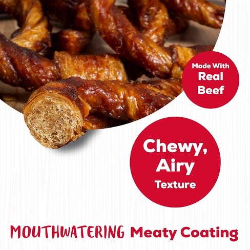 Rawhide Free Rings Dog Chews, Made with Real Beef, 7 Count in Saudi Arabia
