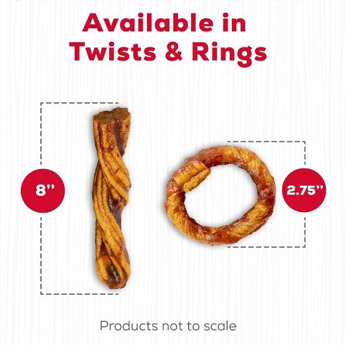 Rawhide Free Rings Dog Chews, Made with Real Beef, 7 Count in Saudi Arabia