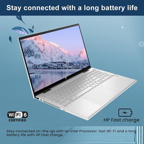 كمبيوتر محمول للأعمال HP Pavilion x360 2 في 1، شاشة لمس FHD مقاس 15.6 بوصة، معالج Intel Core i5-1235U من الجيل الثاني عشر، ذاكرة الوصول العشوائي 32 جيجابايت، 1 تيرابايت PCIe SSD، كاميرا ويب، لوحة مفاتيح بإضاءة خلفية، Wi-Fi 6، قلم ستايلس، Windows 11 Pro (ت in Saudi Arabia