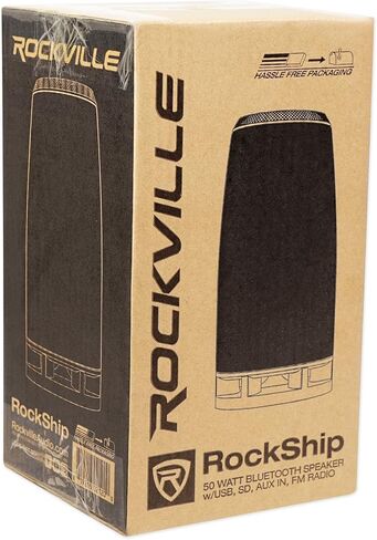 Rockville RockShip 50 Watt Portable Bluetooth Speaker w/LED Lights+Radio/USB/AUX in Saudi Arabia