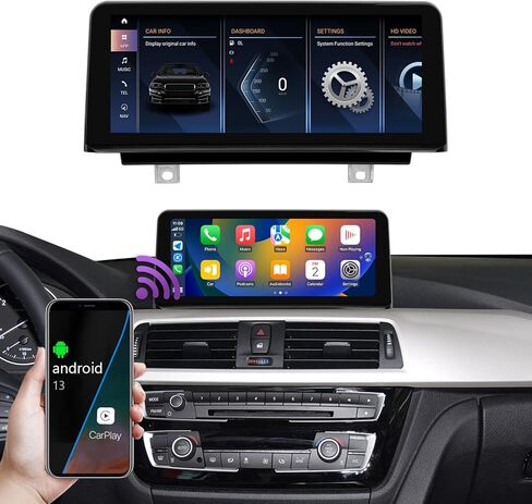 راديو سيارة Android 13 - شاشة لمس 12.3 بوصة لنظام BMW 3/4 Series NBT (2013-2016، F30/F31/F32/F33/F34/F35/F36) مع Snapdragon 662 ثماني النواة، 8+256 جيجابايت، يدعم Apple CarPlay اللاسلكي / أندرويد أوتو in Kuwait