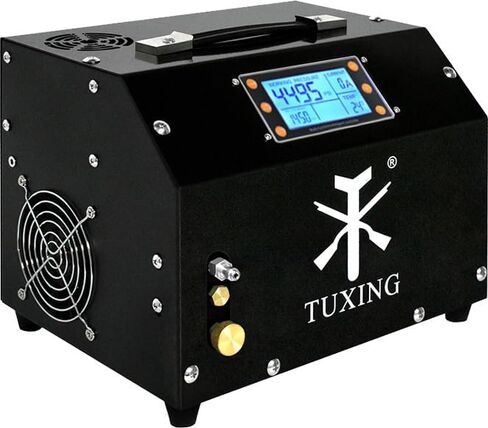 TUXING PCP Air Compressor,4500Psi 30Mpa High Pressure Air Pump, Built-in DC12V/AC120V Power Converter,Auto-Stop,Paintball and Scuba Tank Compressor in Saudi Arabia