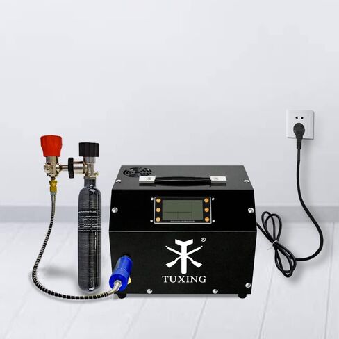 TUXING PCP Air Compressor,4500Psi 30Mpa High Pressure Air Pump, Built-in DC12V/AC120V Power Converter,Auto-Stop,Paintball and Scuba Tank Compressor in Saudi Arabia