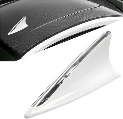 Shark Fin Antenna Cover for Car, Vehicle Top Roof Aerial Signal Base, Decorative Automotive Topper Antenna Cap Replacement with Adhesive Tapes, Universal for SUV, Truck, RV（Black） in Saudi Arabia