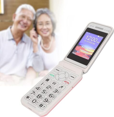 Cuifati 2G Unlocked Flip Phone for Seniors MOM, 2.4 in Color LCD Flip Phone with Dual SIM, Big Phone 6800mAh Battery Easy to use Clear Sound (US Plug) in Saudi Arabia