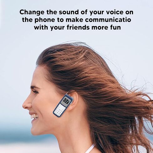 هاتف محمول صغير، هاتف محمول صغير مزود بسماعة رأس بلوتوث مع خطاف للأذن يدعم SIM Mp3، 2G في جميع أنحاء العالم 0.66 بوصة (أسود) in Saudi Arabia