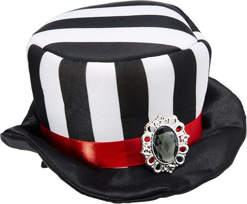 Rubie's Costume Co Women's Black and White Striped Mini Top Hat in Saudi Arabia