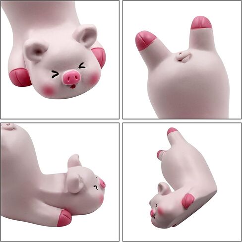 Cute Lovely Pink Pig Cell Phone Stand Holder Desktop Tablet Office Decor Home Ornament, Compatible with 4-8inch Smartphone in Saudi Arabia