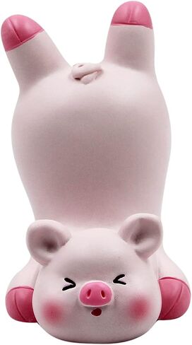 Cute Lovely Pink Pig Cell Phone Stand Holder Desktop Tablet Office Decor Home Ornament, Compatible with 4-8inch Smartphone in Saudi Arabia