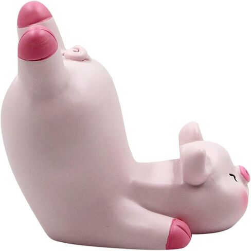 Cute Lovely Pink Pig Cell Phone Stand Holder Desktop Tablet Office Decor Home Ornament, Compatible with 4-8inch Smartphone in Saudi Arabia