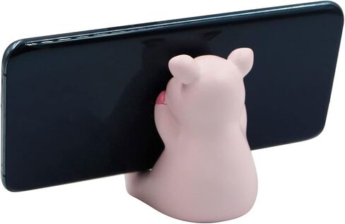 Cute Lovely Pink Pig Cell Phone Stand Holder Desktop Tablet Office Decor Home Ornament, Compatible with 4-8inch Smartphone in Saudi Arabia