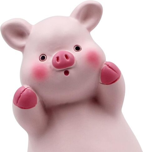 Cute Lovely Pink Pig Cell Phone Stand Holder Desktop Tablet Office Decor Home Ornament, Compatible with 4-8inch Smartphone in Saudi Arabia