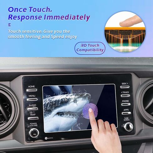 GFJNFG Tacoma Screen Protector for 2020-2023 Toyota Tacoma 7 Inch TouchScreen HD Tempered Glass Protective Film 9H Hardness Anti-Explosion (Only for SR)… in Saudi Arabia