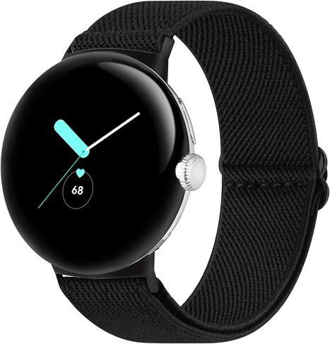 Tobfit Stretchy Band Compatible with Google Pixel Watch 2 Band/Google Pixel Watch Band for Women Men, Solo Loop Straps Elastic Braided Wristbands Replacement for Google Pixel Watch Bands in Saudi Arabia