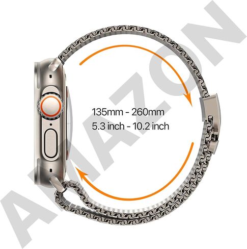 BM2 Band for Apple Watch Bands Milanese Ultra 2 49mm, Series 10 46mm, 9 8 7 45mm, SE 6 5 4 44mm, 3 2 1 42mm Men Women Strap iWatch in Saudi Arabia