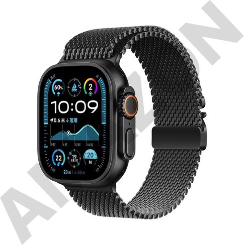 BM2 Band for Apple Watch Bands Milanese Ultra 2 49mm, Series 10 46mm, 9 8 7 45mm, SE 6 5 4 44mm, 3 2 1 42mm Men Women Strap iWatch in Saudi Arabia