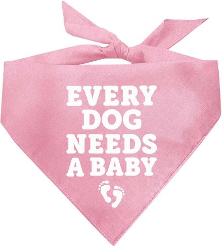 Every Dog Needs A Baby Baby Announcement Dog Bandana (Baby Pink, OS 605) in Saudi Arabia