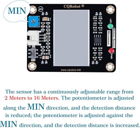 مستشعر الميكروويف CQRobot 10.525 جيجا هرتز متوافق مع Arduino وRaspberry Pi in Kuwait