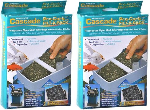 Penn-Plax (2 Pack) Cascade Pro-Carb Canister Filter for Aquariums (2 Filters Per Pack / 4 Total) in Saudi Arabia