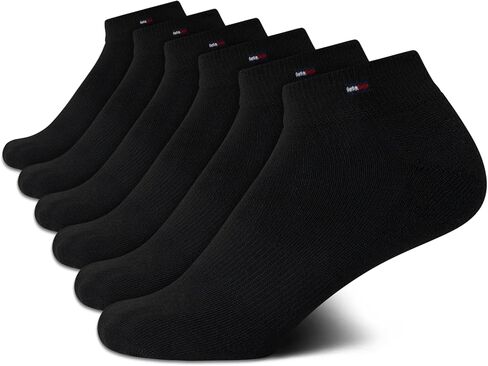 Tommy Hilfiger Women's 6 Pack Flag Sport Cushion Short Crew Socks, Size 4-10, White in Kuwait