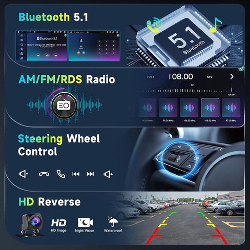 8 CORE 4G+64G راديو السيارة ستيريو لسيارة Toyota Corolla/Levin 2014-2017، شاشة لمس IPS 10.1 بوصة Android 13، Carplay اللاسلكي/Android Auto، GPS، 4G/WiFi، AM/FM، بلوتوث 5.1، 32 نطاق DSP، HD آلة تصوير in Saudi Arabia