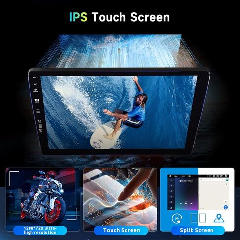 8 CORE 4G+64G راديو السيارة ستيريو لسيارة Toyota Corolla/Levin 2014-2017، شاشة لمس IPS 10.1 بوصة Android 13، Carplay اللاسلكي/Android Auto، GPS، 4G/WiFi، AM/FM، بلوتوث 5.1، 32 نطاق DSP، HD آلة تصوير in Saudi Arabia
