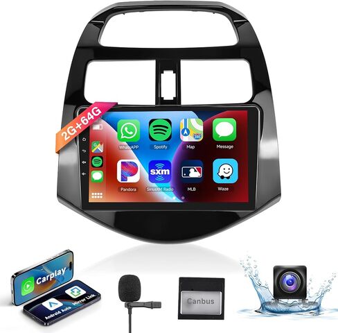 2+64G ستيريو سيارة أندرويد لسيارة تشيفي شيفروليه سبارك 2011 2012 2013 2014 راديو مع Carplay لاسلكي Android كاميرا احتياطية تلقائية 9 بوصة IPS لمس مع Canbus GPS WiFi بلوتوث/وصلة مرآة/FM/SWC in Saudi Arabia