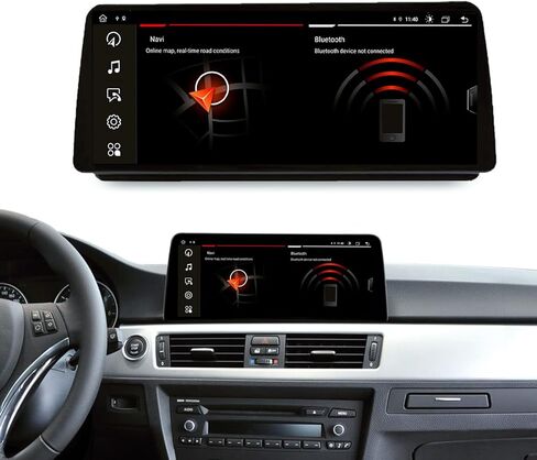 12.3 بوصة لسيارة BMW 3 Series E90 E91 E92 2005-2012 نظام Idrive Android 13 مشغل سيارة ملاحة الوسائط المتعددة GPS 4G WiFi Wireless Carplay BT in Kuwait