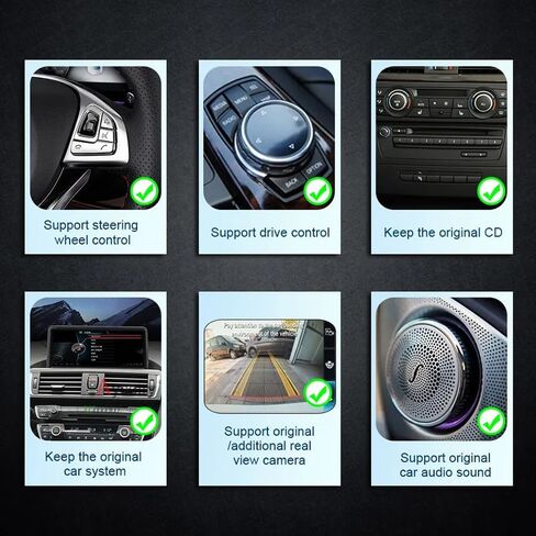 12.3 بوصة لسيارة BMW 3 Series E90 E91 E92 2005-2012 نظام Idrive Android 13 مشغل سيارة ملاحة الوسائط المتعددة GPS 4G WiFi Wireless Carplay BT in Kuwait