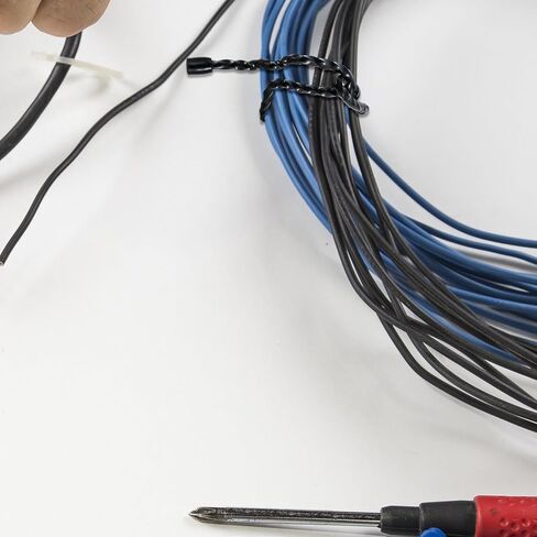 sibba 8pcs العلاقات كابل سيليكون قابلة لإعادة الاستخدام منظم إدارة الكابلات تويست الأشرطة الصلب الأساسية أدوات إدارة الحبل الملونة حامل انحناء حزام منظم جميع الأغراض 12 بوصة كابل تثبيت أسود in Saudi Arabia