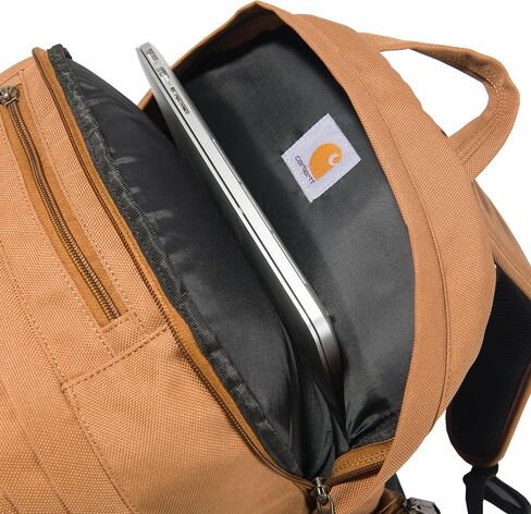 Carhartt 35L Backpack, Durable Pack with Laptop Sleeve and Duravax Abrasion Resistant Base, Everyday Triple Compartment (Black), One Size in Kuwait