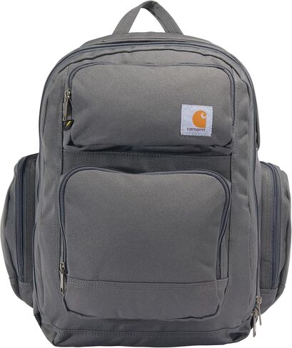 Carhartt 35L Backpack, Durable Pack with Laptop Sleeve and Duravax Abrasion Resistant Base, Everyday Triple Compartment (Black), One Size in Kuwait