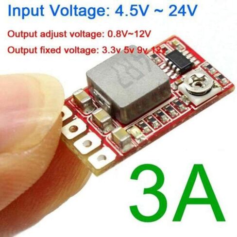 Mini DC-DC Buck Step-Down Converter Adjustable Power Module 3.3V 3V 5V 9V 12V 3A in Saudi Arabia