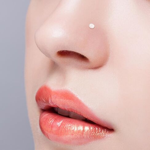 JFORYOU 18-20G Clear Acrylic Nose Ring Bioflex Stud Retainer Nose Piercing Body Jewelry for Men Women in Kuwait