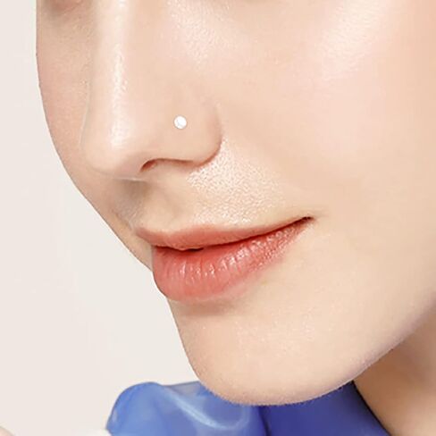 JFORYOU 18-20G Clear Acrylic Nose Ring Bioflex Stud Retainer Nose Piercing Body Jewelry for Men Women in Kuwait