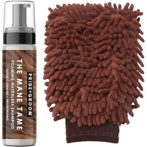 Pride and Groom THE MITT KIT: A Waterless Bath for Your Dog - Foaming Dry Shampoo and a Pet Sensitive Glove for a Rinse Free Cleanse and to Eliminate Odor